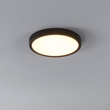 Eglo - Candeeiro de teto LED com sensor de movimento LED/20,5W/230V 3000K preto diâmetro 28,5 cm
