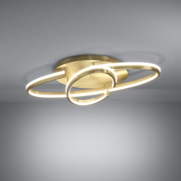 Eglo - Candeeiro de teto LED dimável LED/40W/230V 2200-6500K dourado + comando remoto