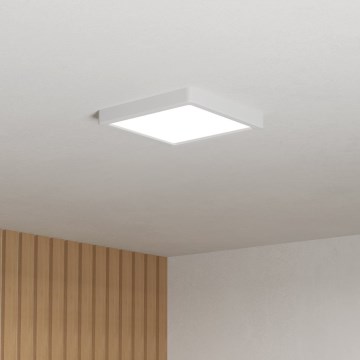 Eglo - Candeeiro de teto LED para casa de banho LED/10,5W/230V 2700/4000/6500K 22x22 cm IP44 branco