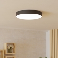 Eglo - Candeeiro de teto LED RGBW regulável LED/26W/230V 2700-6500K Ø 49 cm preto