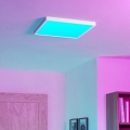 Eglo - Candeeiro de teto para casa de banho LED RGBW regulável LED/17,8W/230V 2700-6500K Ø 39 cm IP44 branco