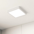 Eglo - Candeeiro LED de tecto para casa de banho LED/17W/230V IP44 branco 21x21 cm