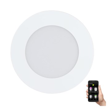 Eglo - Candeeiro LED dimerizável para casa de banho LED/5,4W/230V IP44 ZigBee Ø 11,7 cm