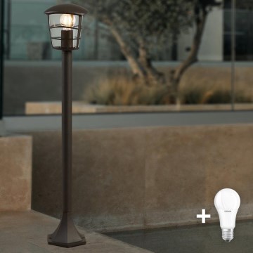 Eglo - Candeeiro LED para exterior 1xE27/8,5W/230V IP44 preto