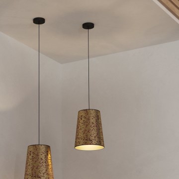 Eglo - Candeeiro suspenso 1xE27/25W/230V dourado/rosa