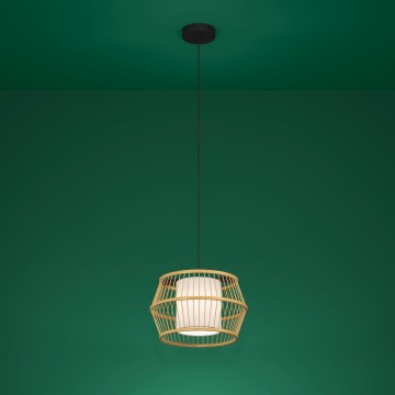 Eglo - Candeeiro suspenso 1xE27/40W/230V bambu