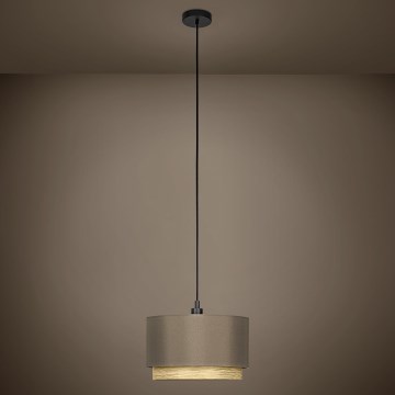 Eglo - Candeeiro suspenso 1xE27/40W/230V castanho