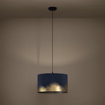 Eglo - Candeeiro suspenso 1xE27/40W/230V diâmetro 38 cm azul/dourado