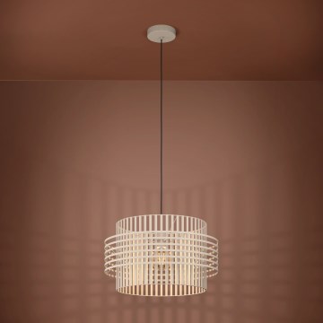 Eglo - Candeeiro suspenso 1xE27/40W/230V diâmetro 48 cm creme