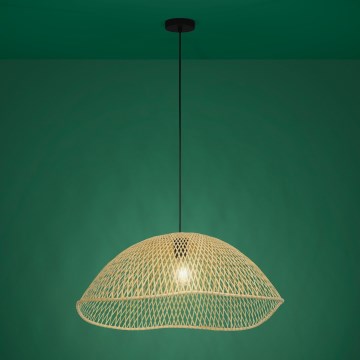 Eglo - Candeeiro suspenso 1xE27/40W/230V diâmetro 72 cm bambu