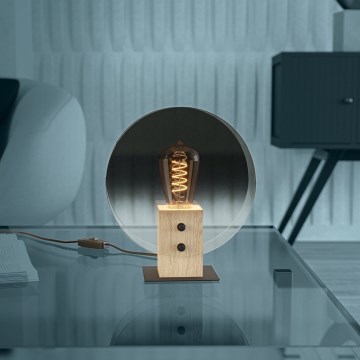 Eglo - Candeeiro suspenso 1xE27/40W/230V fumado