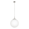 EGLO - Candeeiro suspenso 1xE27/60W/230V diâmetro 30 cm branco