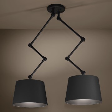 Eglo - Candeeiro suspenso 2xE27/40W/230V preto