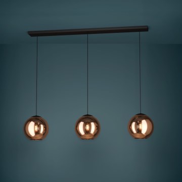 Eglo - Candeeiro suspenso 3xE27/40W/230V cobre