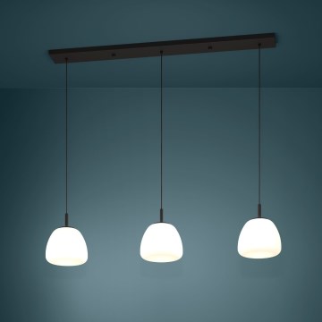 Eglo - Candeeiro suspenso 3xE27/40W/230V preto