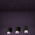 Eglo - Candeeiro suspenso 3xE27/40W/230V preto