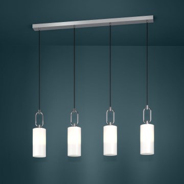 Eglo - Candeeiro suspenso 4xE27/40W/230V cromado brilhante