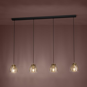 Eglo - Candeeiro suspenso 4xE27/40W/230V dourado