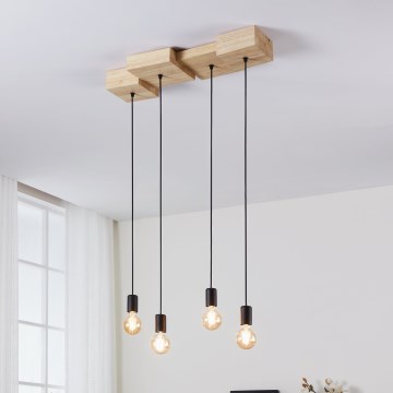 Eglo - Candeeiro suspenso 4xE27/40W/230V