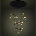 Eglo - Candeeiro suspenso LED com regulação 17xLED/2,3W/230V 3000K diâmetro 78 cm