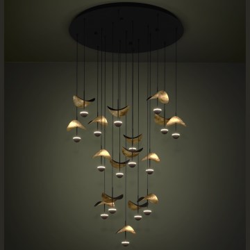 Eglo - Candeeiro suspenso LED com regulação 17xLED/2,3W/230V 3000K diâmetro 78 cm