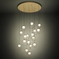 Eglo - Candeeiro suspenso LED com regulação 17xLED/3W/230V 3000K diâmetro 78 cm dourado