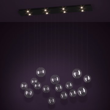 Eglo - Candeeiro suspenso LED com regulação 8xLED/4,2W/230V 3000K transparente