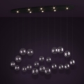 Eglo - Candeeiro suspenso LED com regulação 8xLED/4,2W/230V 3000K transparente