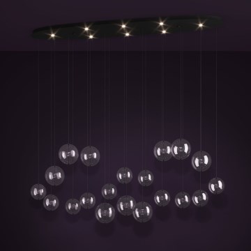 Eglo - Candeeiro suspenso LED com regulação 8xLED/4,2W/230V 3000K transparente