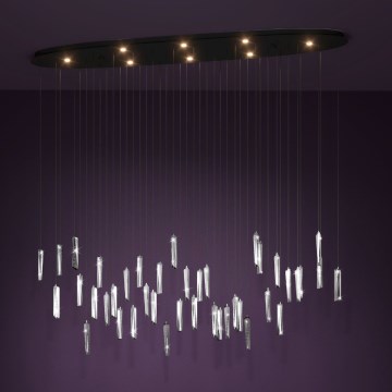 Eglo - Candeeiro suspenso LED com regulação 8xLED/4,2W/230V 3000K transparente