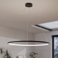 Eglo - Candeeiro suspenso LED com regulação LED/40W/230V 2700-6500K preto + comando