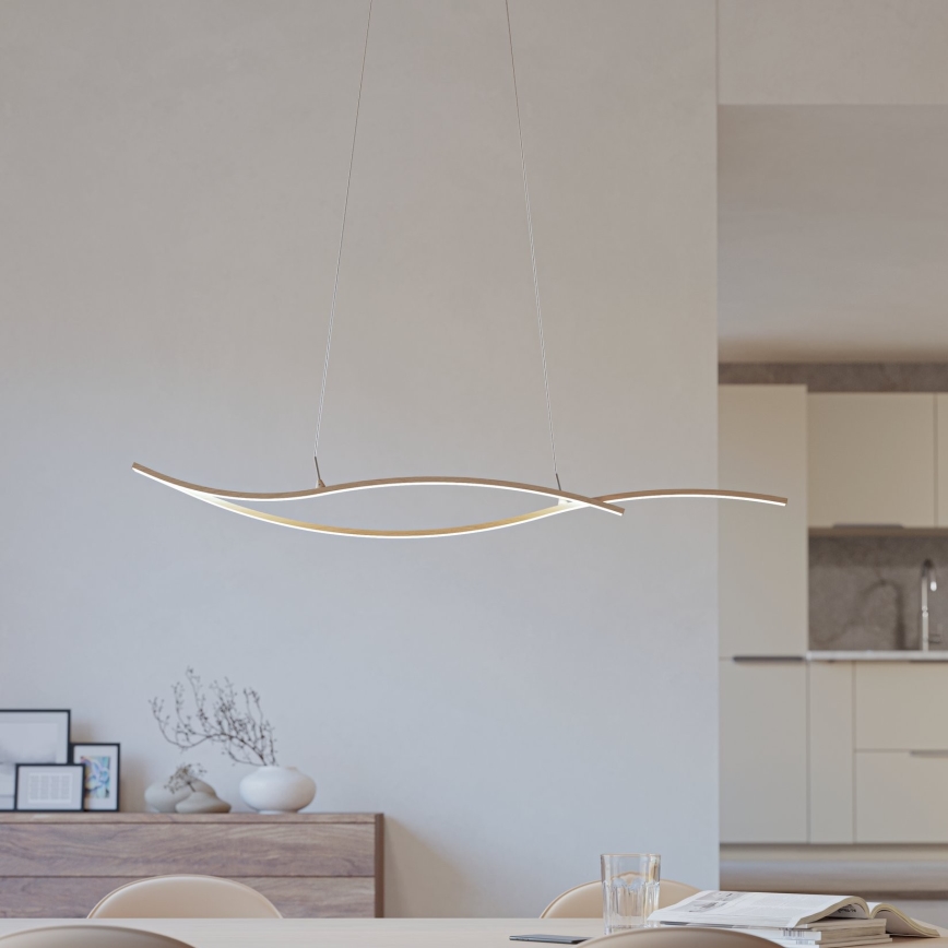 Eglo - Candeeiro suspenso LED LED/20W/230V 4000K bege