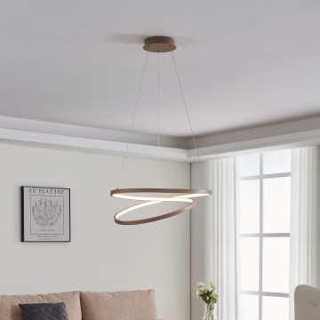 Eglo - Candeeiro suspenso LED LED/36W/230V 3000K bege