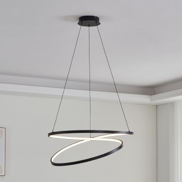Eglo - Candeeiro suspenso LED LED/42W/230V 3000K preto