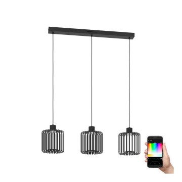 Eglo - Candeeiro suspenso LED RGBW com regulação 3xLED/3,7W/230V 2700-6500K