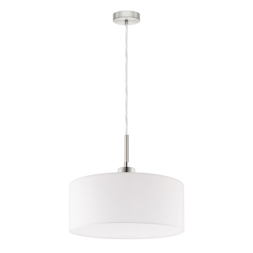 Eglo - Candeeiro suspenso LED TUNJA 1xE27/60W/230V branco