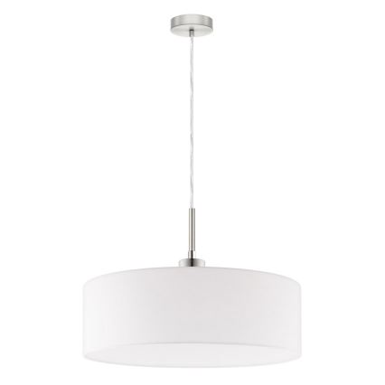 Eglo - Candeeiro suspenso LED TUNJA 1xE27/60W/230V branco
