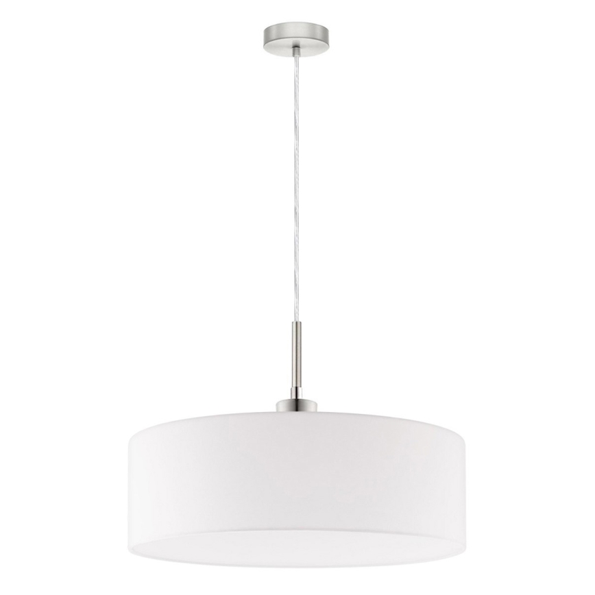 Eglo - Candeeiro suspenso LED TUNJA 1xE27/60W/230V branco
