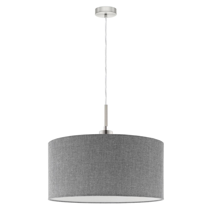 Eglo - Candeeiro suspenso LED TUNJA 1xE27/60W/230V cinzento