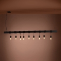Eglo - Candeeiro suspenso TOWNSHEND 9xE27/40W/230V preto