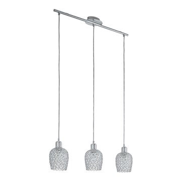 Eglo - Candelabro de cristal 1 3xE27/60W/230V