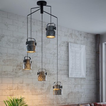 Eglo - Candelabro integrado 5xE27/40W/230V