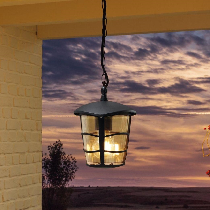 Eglo - Candelabro LED de exterior 1xE27/8,5W/230V IP44