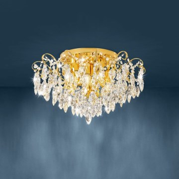 Eglo - Candelabro montado à superfície 6xE14/25W/230V dourado