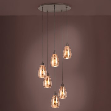 Eglo - Candelabro num fio 6xE27/60W/230V