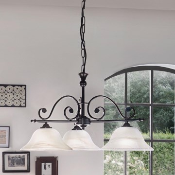 Eglo - Candelabro numa corrente 3xE27/60W/230V