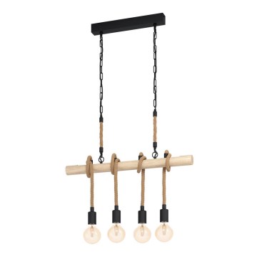 Eglo - Candelabro numa corrente 4xE27/40W/230V