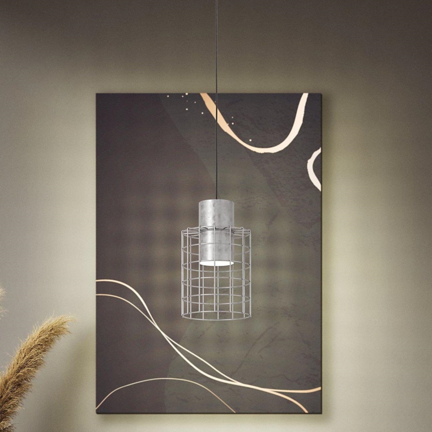 Eglo - Candelabro suspenso 1xE27/40W/230V d. 20 cm prateado