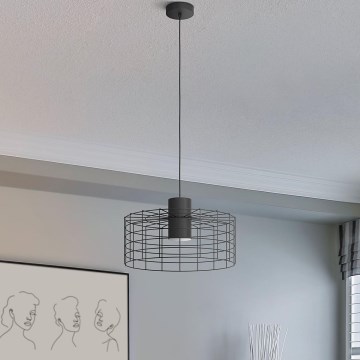 Eglo - Candelabro suspenso 1xE27/40W/230V d. 48 cm preto