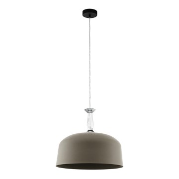 Eglo - Candelabro suspenso 3xE27/10W/230V castanho